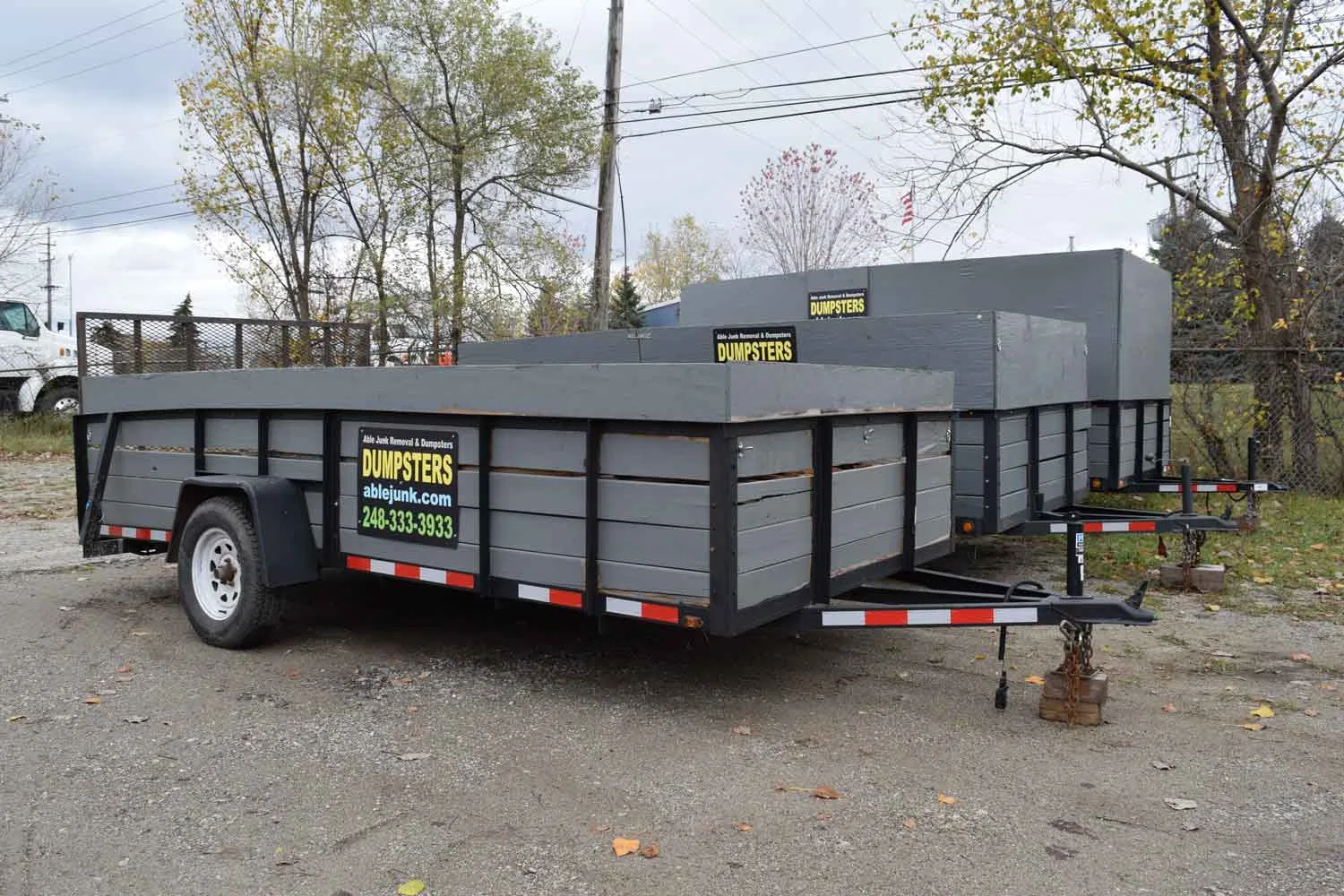 dumpster trailers selection