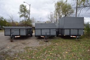 rubber wheel dumpsters, Birmingham, Mi.