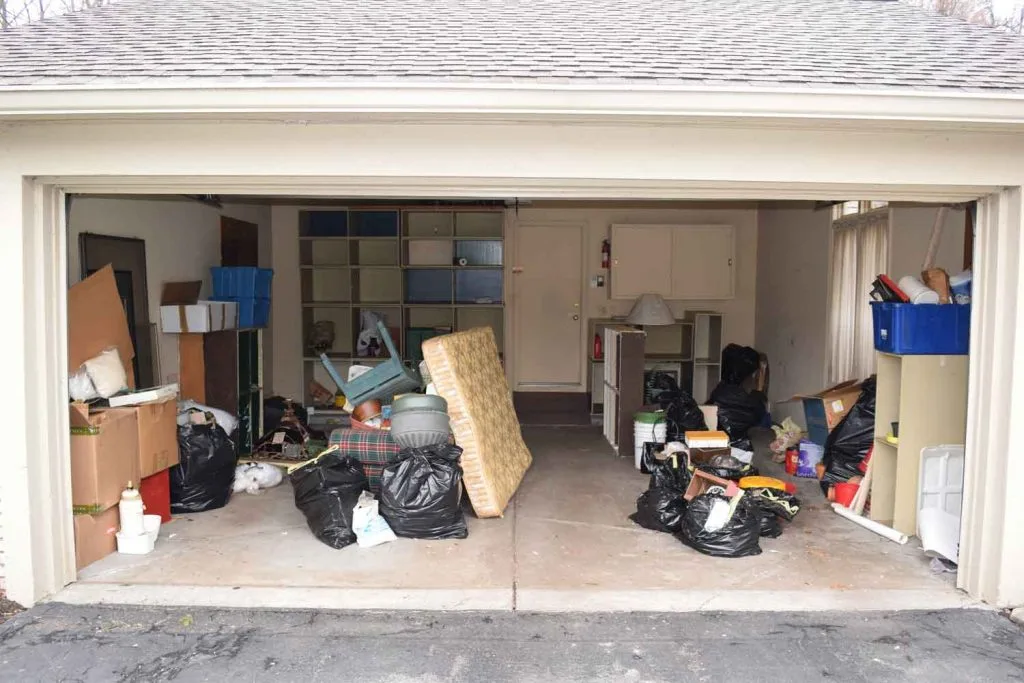 Garage clean out before