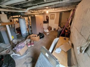 basement clean out before
