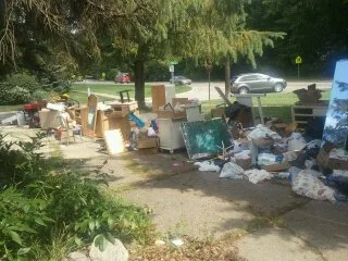 bloomfield township moving, junk removal - before